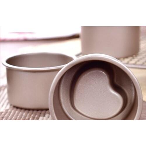 Heart Nonstick Matel 3D Baking Cake Pan Fondant Decorating Muffin Bun Cupcake Mold Tins Baking Tool Chocolate Pan 3D Heart Mold