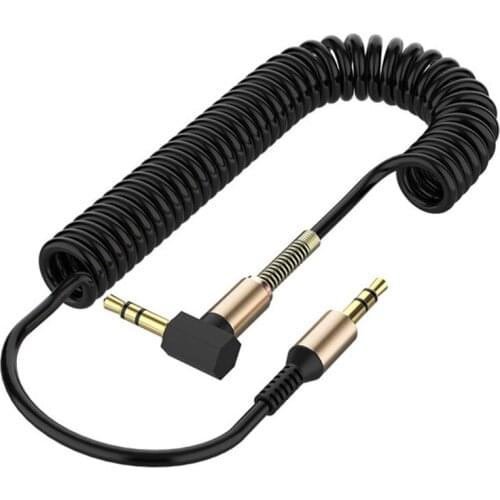 3.5mm Audio Cable Jack AUX Male To Male Spring Cables for IPhone 12 11 Pro Max XR 12 Mini Phone Car Speaker MP4 Earphone Headset