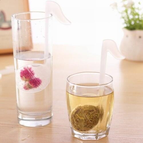Tea Strainer Teaspoon Filter Infuser Teabag Music Note Shape Teapot Mug Holder Drinkware Tool NW