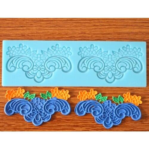 Baking tools kitchen accessories decorations for cakes Fondant silicone cake lace mat sugar lace mould