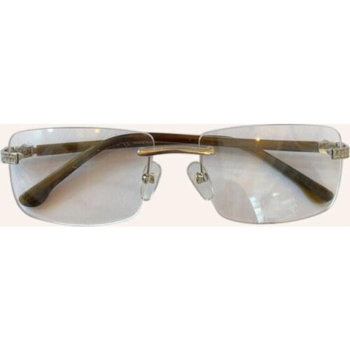Classic Glasses Frame Men Women Rimless Eyeglasses Short Sighted Eyewear Brand Designer Myopia Glasses Frame