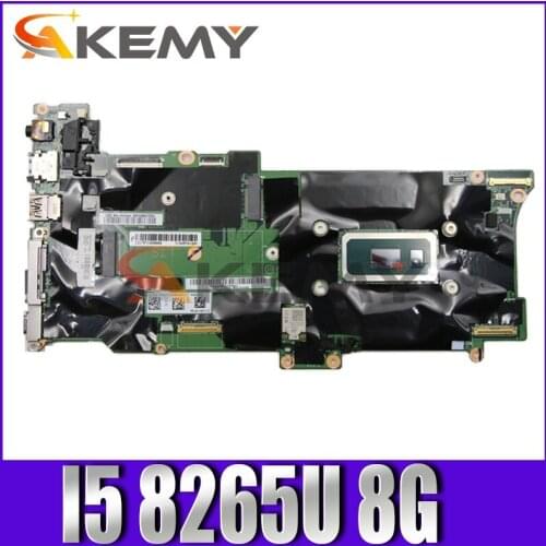 For Lenovo ThinkPad X1 Carbon 7th X1 Yoga 4th Laptop Motherboard FX490 NM-B861 FRU;01YU350 CPU:I5 8265U 8G