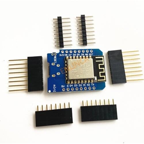 ESP8266 ESP-12 ESP-12F CH340G CH340 V2 USB WeMos D1 Mini WIFI Development Board D1 Mini NodeMCU Lua IOT Board 3.3V With Pins