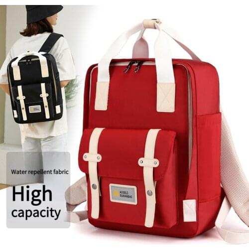 Fashion School Bags for Male and Female Middle School Students Large-capacity Laptop Backpacks Trendy Simple Backpacks for Girls