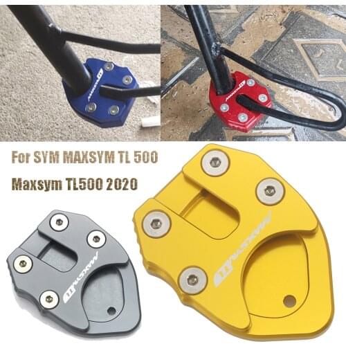 Motorcycle For SYM MAXSYM TL 500 Maxsym TL500 2020 Accessories Kickstand Foot Side Stand Extension Pad Support Plate
