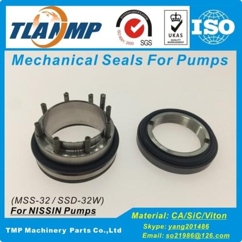 MSS-32 SSD-32W TLANMP Mechanical Seals For Shaft size 32mm NISSIN sanitary Pumps (Material:Carbon/SiC/VIT)
