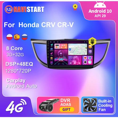 4G WIFI For Honda CRV CR-V 2012-2015 Car Radio Multimedia Player Navigation Car Android Auto Carplay RDS 2 din Android 10 No DVD