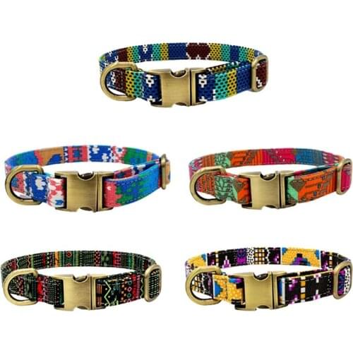 Nylon Dog Collar Personalized Pet Collar Nameplate Reflective For Small Medium Large Dogs Pitbull Pug Adjustable Collar