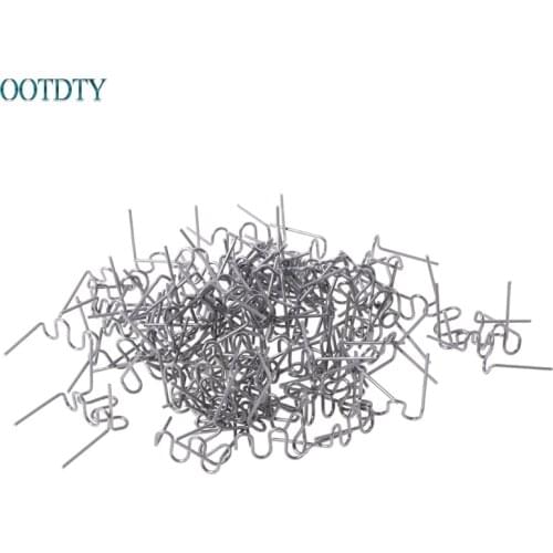 Newest 100 Pcs/Set Precut 0.8mm Wave Flat Hot Staples For Plastic Stapler Repair Welder Apr-10