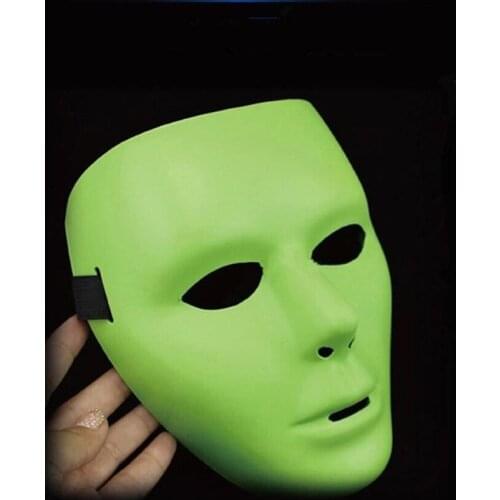 New Halloween Cool PVC Kamen Rider Ghost Dance Hip Hop Mask White Night Lights Mask for Home Bar Nightclub Party Props Supplies