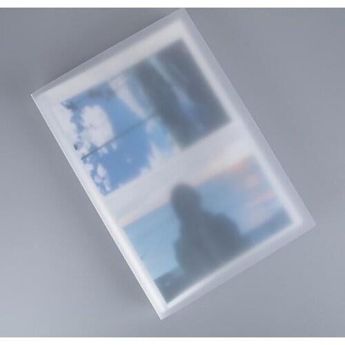 Transparency Photo Album PP Cover 80 Sheets Inserted 3R 4D Photos Collection 6 Inch Pocket Foto Album PP Surface Home Decor