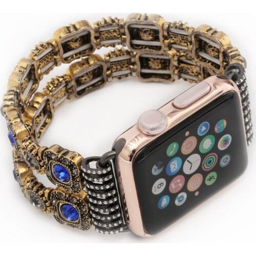 Watchband Bling Crystal Metal Buckle Belt Stylish Watch Strap for Apple Watch SE Series 6 5 4 Band 44mm 40mm 42mm 38mm Wristband