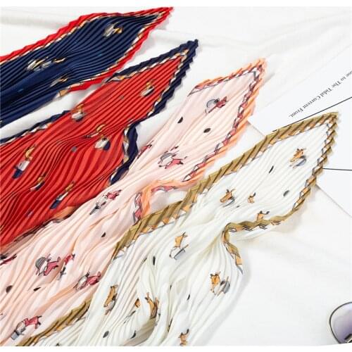 Luxury Brand 2019 New Fashion Summer Silk Square Scarf Women Fold Satin Neck Hair Tie Band Beach Hijab Head Female Foulard