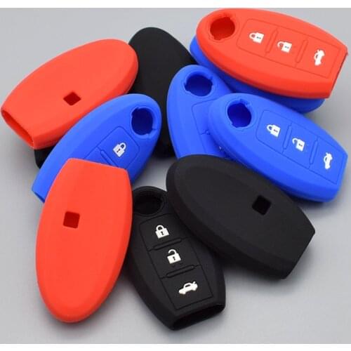 10 units Silicon Case Car Key Cover protect For Nissan X-Trail PATHFINDER Juke Alissa Qashqai Micra Cube Leaf J11 Pulsar C13
