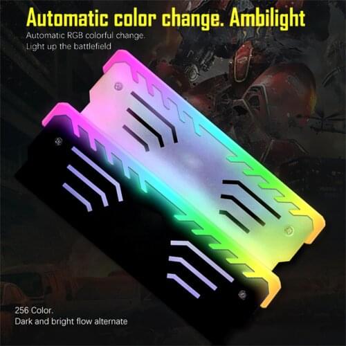 RAM Heatsink Cooler RGB 256 Color PC Memory Cooling Vest Heat Sink Radiator For DDR DDR3 DDR4 Desktop PC Ram Memory