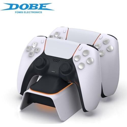 PS5 Dual USB Handle Fast 5V Charging Dock Station Stand Charger for Play Station 5 PS5 Game Controller With Power Adapter