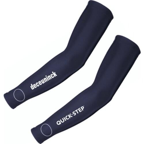 1Pcs Quick Step 2021 Armwarmers Pro Team Arm Sleeves Sports Cycling Arm Warmers Quick Dry UV Protection Cycling Hand sleeve