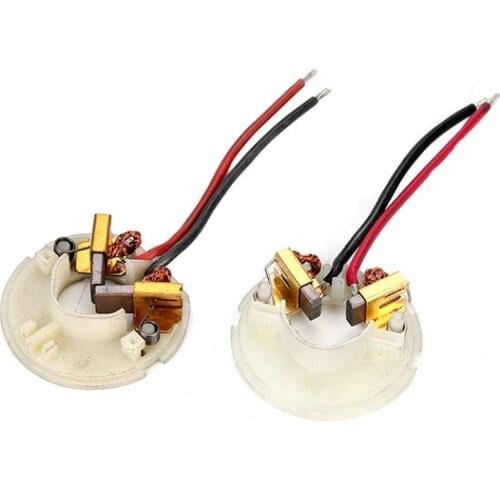 2pcs Carbon Brushes + 2 Pair Carbon Brushes Holder Replace for HILTI SFC14-A SFC14A SFC 22-A 22A