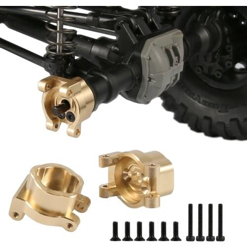2PCS Brass Portal Drive Axle Mount Heavy Counterweight for 1/10 RC Crawler Traxxas TRX-4 TRX-6 Upgrade Parts