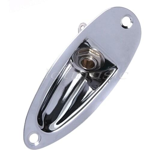 2 pcs Boat Output Jack Plate Socket for fender strat Replacement silver guitar parts
