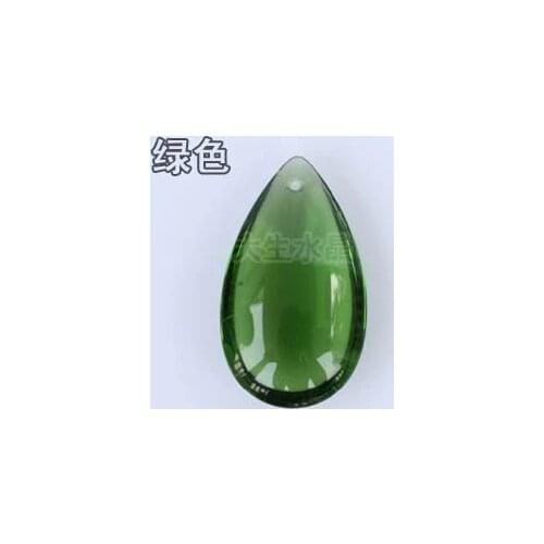 30pcs/lot,38mm green color crystal water drop tear prism chandelier parts