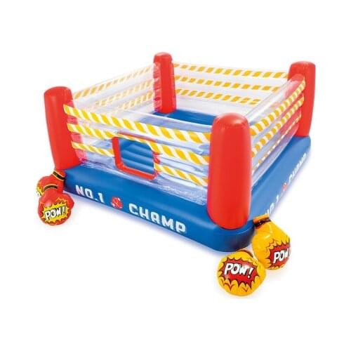 INTEX trampoline childrens play jumping bed home folding inflatable castle castle indoor bounce bed play toy