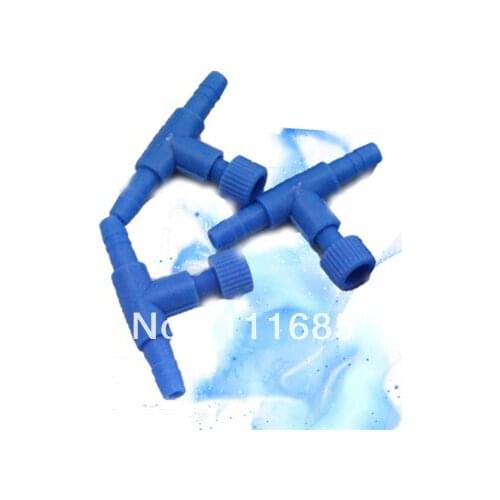 Free Shipping,500Pcs Straight Connectors Blue Plastic Air Control Valve for Aquarium Airline Connector Adjustable Valve