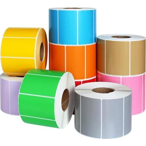 Color Thermal Label Paper Name Sticker Price Tag for Red Yellow Blue Green Barcode Label Printer Supermarket Shop