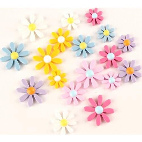 Color daisy set flowers series cute refrigerator magnet magnetic fridge sticker strong neodymium whiteboard office photo message