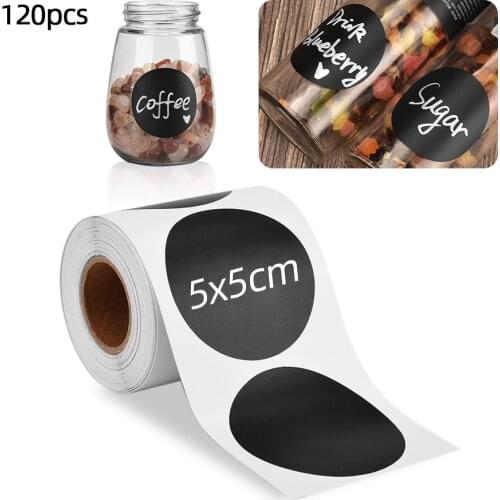 120pcs Pantry Labels Jars For Spices Stickers Kitchen Labels Removable Organizer For Spices Jar Label Bottle Chalkboard Stickers