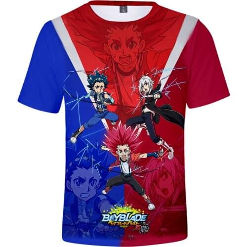 Beyblade Burst Evolution 3D T shirt men women summer Harajuku comfortable casual new T-shirt tops fashion hot 3D boy girls Tees