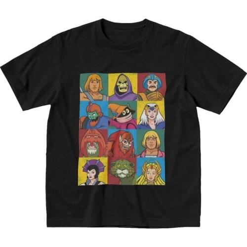 He-Man And Friends Tshirt Men Short Sleeve Summer T Shirt Novelty Masters of the Universe T-shirts Fitted Soft Cotton Tee Tops