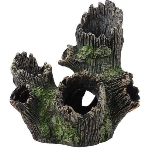 Aquarium Driftwood Decoration Artificial Resin Tree Trunk for Fish Tank Ornaments( ST-004B)