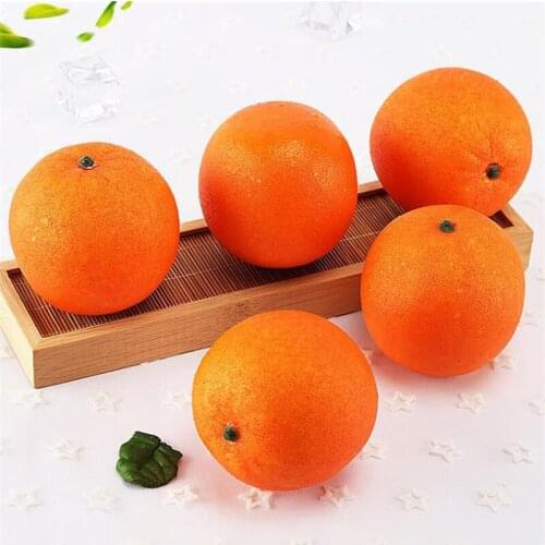 1pcs artificial fruit foam orange Fruit model Foam Fake Fruit Plastic Artificial Fruit for home decoration photography prop