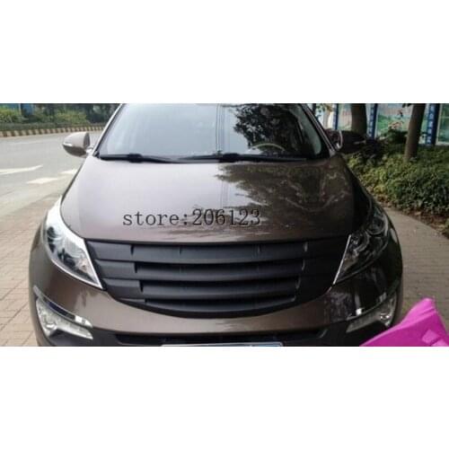 Car avant Grill Grille cas avec une bande pour for Kia Sportage 2011--2014