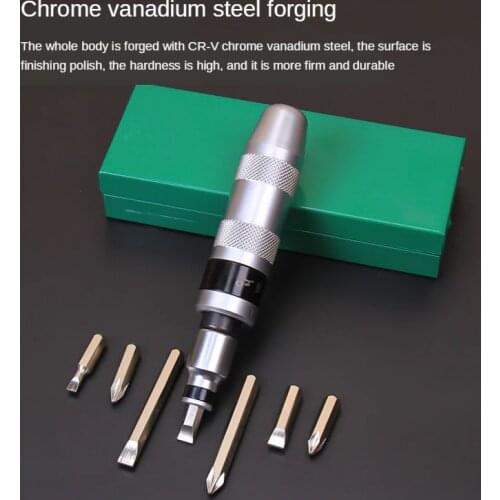 Portable Professional Impact Screwdriver Set Screw Driver for Loosening Frozen Bolts and Stubborn Fasteners With Non-slip Handle