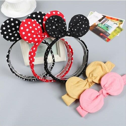 2020 cute cartoon ears girls kids headband hair head band wrap accessories for children hair ornaments turban headwrap headdress