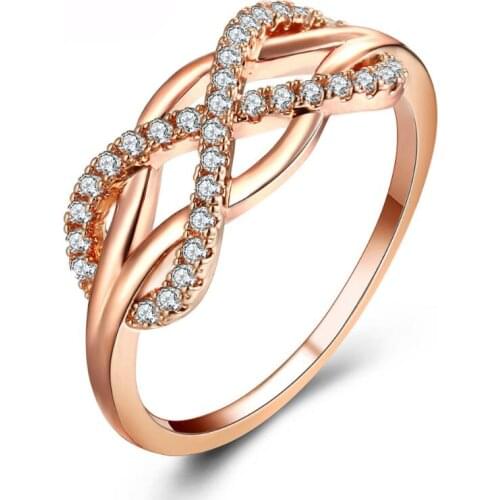 Size 6-10 Drop Shipping choucong Clsasical Fashion Jewelry 925 Sterling Silver&Rose Gold Fill Pave AAA CZ Wedding Ring For Women