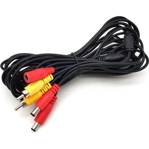 7M Car Backup Camera RCA Video Extension Cable w/ Detection Wire