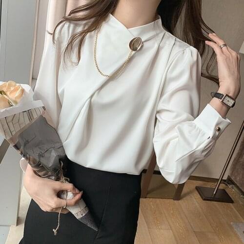 WENYINFLOWER Satin Blouses