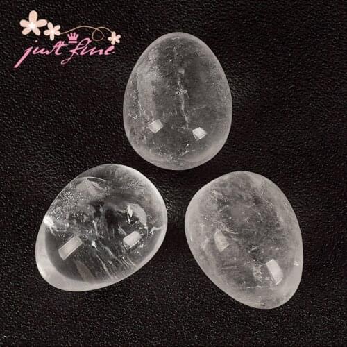 1pcs 50*35MM Undrilled crystal egg Natural Rock Quartz For Women Kegel Exercise Yoni egg healing stone Health Care Healing