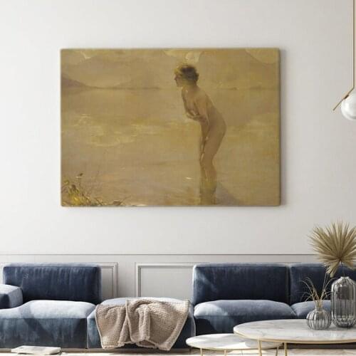 Woman Wall Art Print Morn (1912) Vintage Poster Antique Canvas Painting Print Occult Art Picture Home Decoration Gift