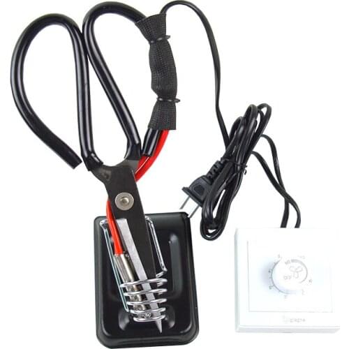 New 1pcs 220V 100W Electric Heating Tailor Scissors For Fabric Cloth Apparel Cutting,Heating Cutter Adjustable Temperature