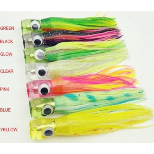 1Pcs Hard Head Soft Body octopus lure 16.5cm 50g squid jigs big game bait drag fishing bait feather skirt sea fishing tackle