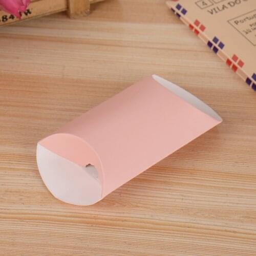 10pcs/lot Kawaii Pillow Shaped DIY Multifunction Wedding Party Paper Gift Box Decorations Candy Packaging Bag