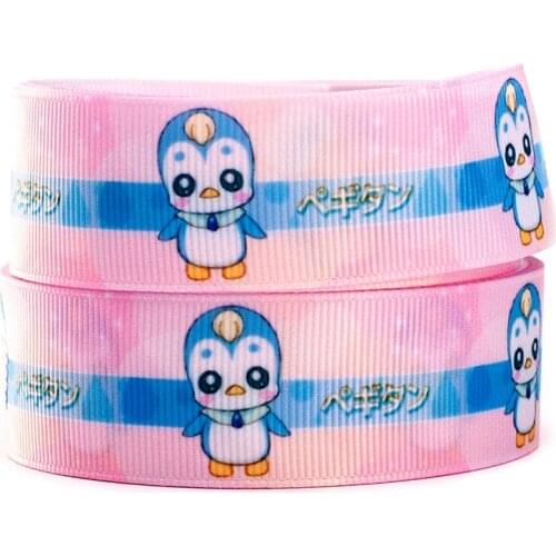 10yards different sizes Japanese design cartoon printed grosgrain ribbon