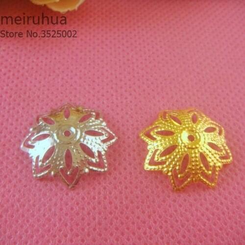 20 pieces/lot 18mm metal Filigree Flower Wrap Connector Jewelry DIY Components 08283