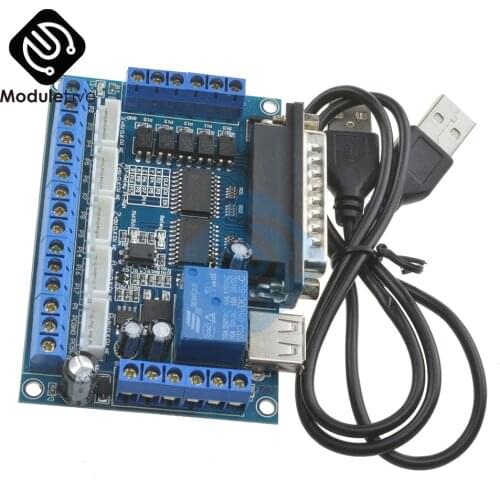 5 Axis CNC Breakout Board With Optical Coupler Stepper Motor Driver MACH3 Electronic Tools