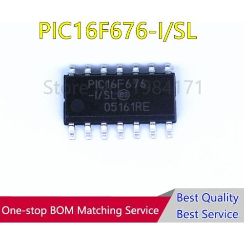 5Pcs PIC16F676-I/SL PIC16F676 SOP16 new