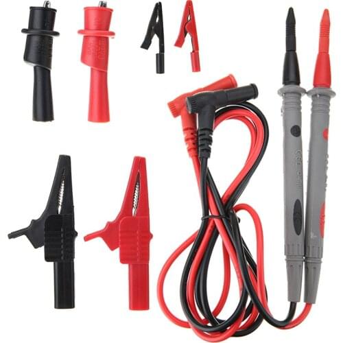 8pcs/set Durable Multimeter Test Leads 1000V Probe Test Lead Alligator Clips Kit For Clamp Multimeter